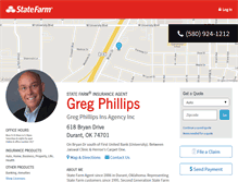 Tablet Screenshot of gregphillipsinsurance.com